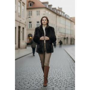 Women's Vintage 1980’s Donnybrook Faux Fur Coat Size 15